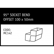 Marley Rectangular 95° Socket Bend Offset 100x50mm - MC142